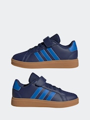 adidas Blue Grand Court 2.0 Easy On Kids Trainers - Image 5 of 9