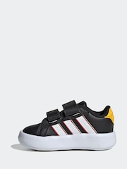 adidas Black Disney Mickey Mouse Grand Court Hook and Loop Infant Trainers - Image 2 of 9