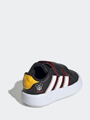 adidas Black Disney Mickey Mouse Grand Court Hook and Loop Infant Trainers - Image 4 of 9