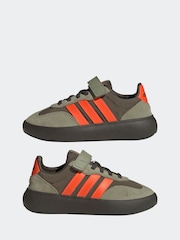 Khaki/Orange - adidas Barreda Decode Kinder-Sneaker mit elastischen Schnürsenkeln - Bild 11 von 17