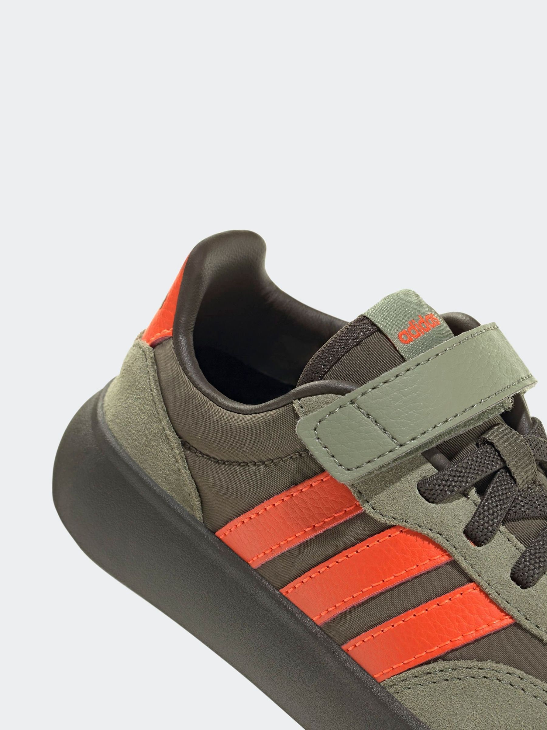 bushdebrunt SIDE KICK タンカラー Buy adidas Khaki/Orange Barreda Decode Elastic Lace Kids Trainers