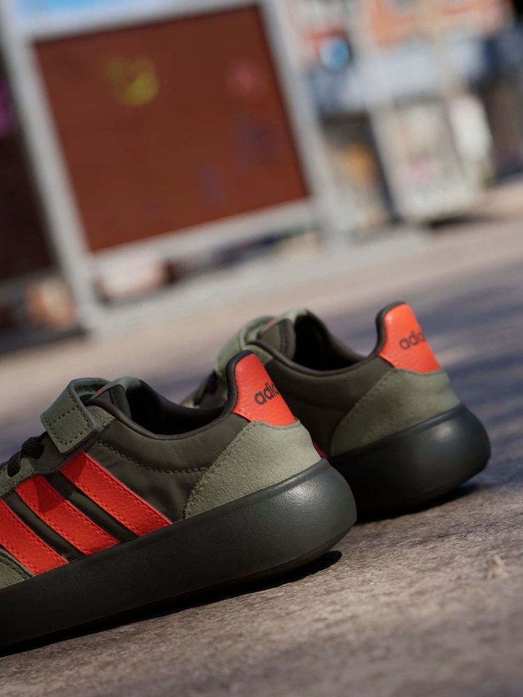 adidas Khaki/Orange Barreda Decode Elastic Lace Kids Trainers - Image 8 of 8 adidas Khaki/Orange Barreda Decode Elastic Lace Kids Trainers - Image 8 of 8