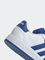 adidas White/Blue Grand Court 2.0 El C Trainers - Image 6 of 9