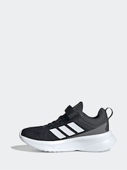 adidas Black/White Fortarun 4.0 Hook and Loop Kids Trainers - Image 2 of 9