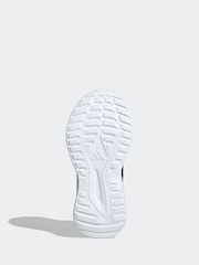 adidas Black/White Fortarun 4.0 Hook and Loop Kids Trainers - Image 6 of 9
