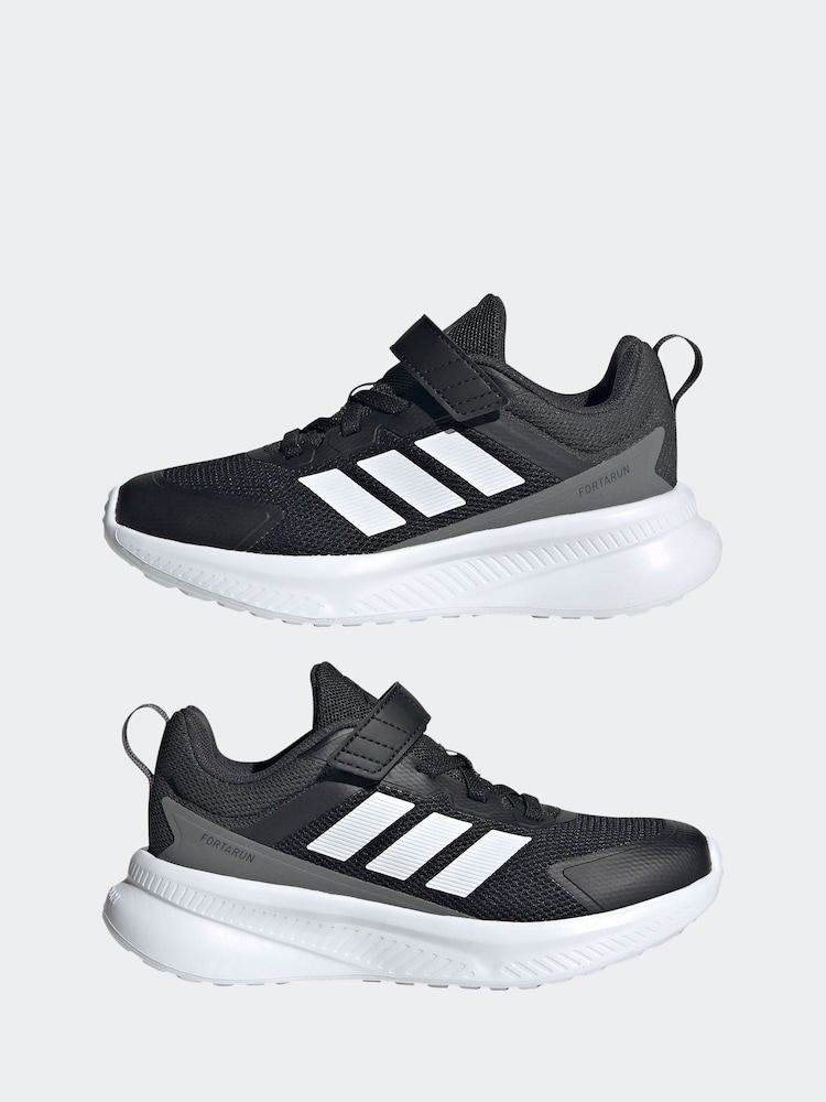 Buy adidas Black/White Fortarun 4.0 Hook and Loop Kids Trainers from Next  USA