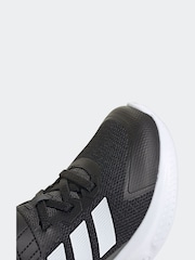adidas Black/White Fortarun 4.0 Hook and Loop Kids Trainers - Image 8 of 9
