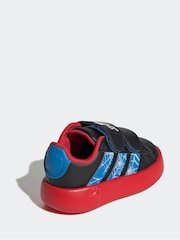 adidas Black Grand Court Spider-Man Print Trainers - Image 11 of 16