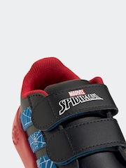 adidas Black Grand Court Spider-Man Print Trainers - Image 15 of 16