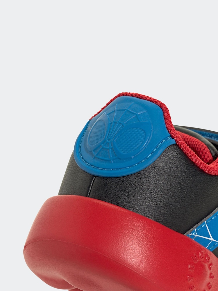 adidas Black Grand Court Spider-Man Print Trainers - Image 9 of 9