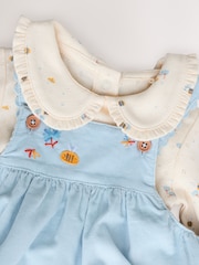 Blue Character Baby Pinafore Long Sleeve Bodysuit & Tights Set (0mths-2yrs) - Image 2 of 10
