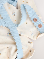 Blue Character Baby Pinafore Long Sleeve Bodysuit & Tights Set (0mths-2yrs) - Image 9 of 10