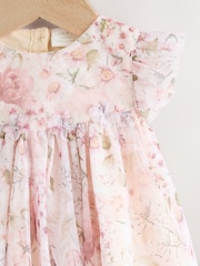 Pink Floral Mesh Baby Dress (0mths-2yrs) - Image 3 of 7