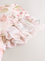 Pink Floral Mesh Baby Dress (0mths-2yrs) - Image 7 of 7