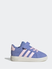 adidas Blue Grand Court Trainers - Image 1 of 9