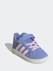 adidas Blue Grand Court Trainers - Image 3 of 9
