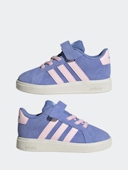 adidas Blue Grand Court Trainers - Image 5 of 9
