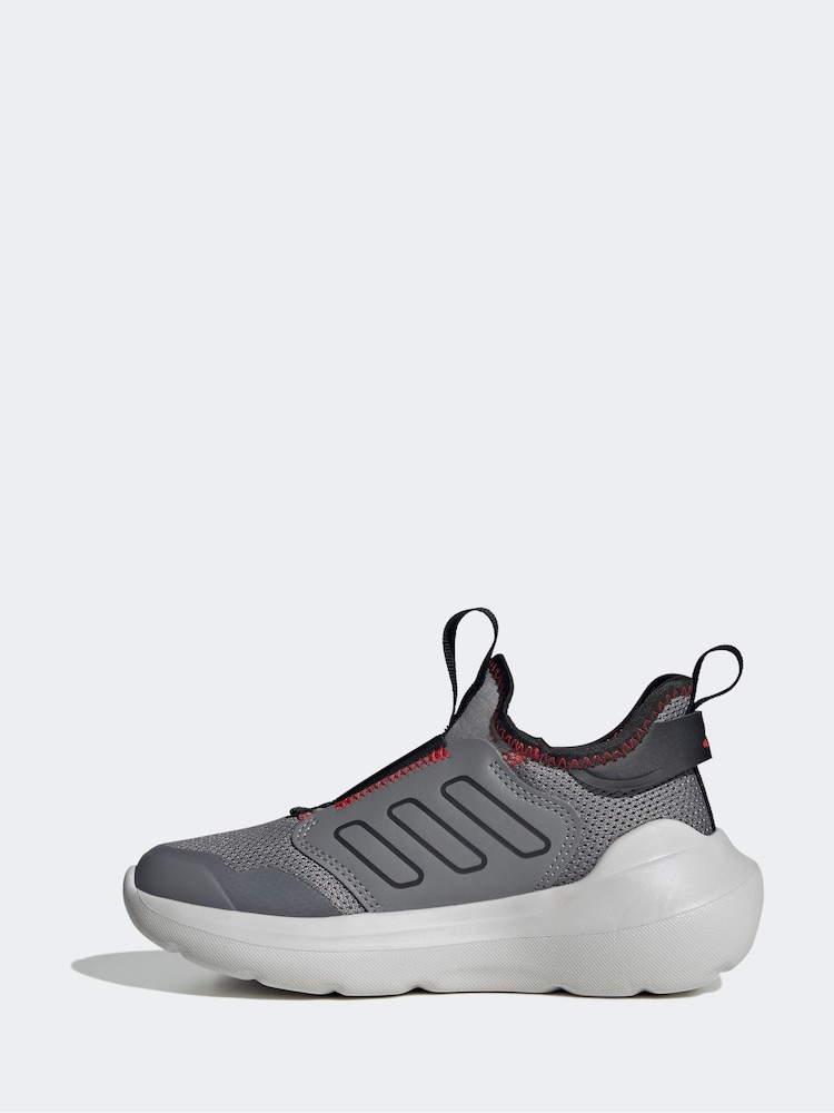 adidas Grey Tensaur Comfort Kids Trainers - Image 2 of 9