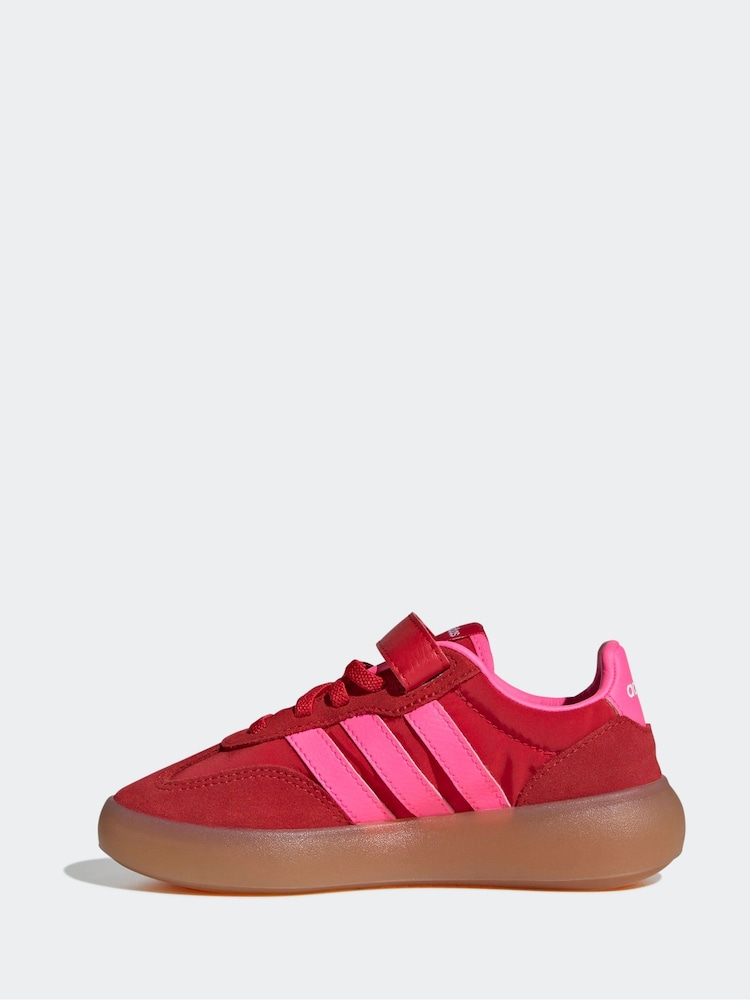 adidas Red/Pink Barreda Decode Elastic Lace Kids Trainers - Image 2 of 9 adidas Red/Pink Barreda Decode Elastic Lace Kids Trainers - Image 2 of 9