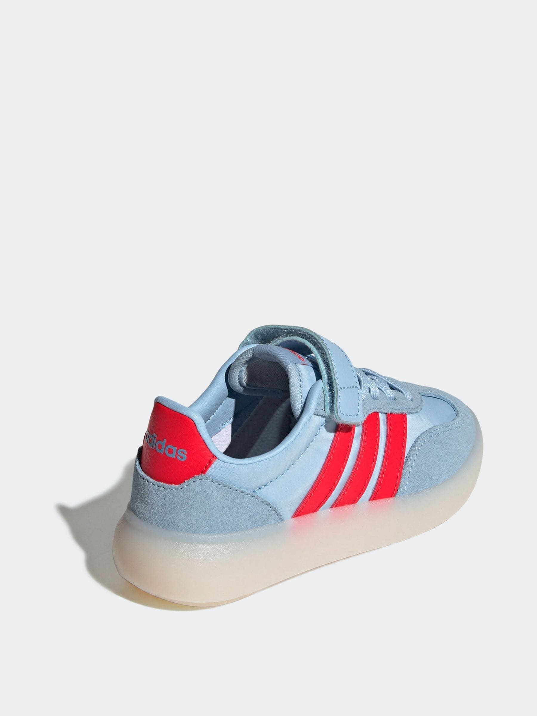 red and blue adidas shoes