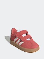 adidas Red VL Court 3.0 Trainers - Image 3 of 9