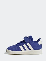 adidas Blue Grand Court Trainers - Image 2 of 9
