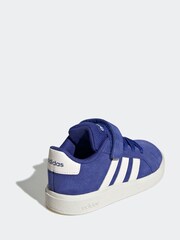 adidas Blue Grand Court Trainers - Image 4 of 9