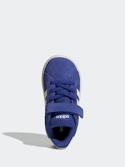 adidas Blue Grand Court Trainers - Image 6 of 9