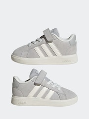 adidas Grey Grand Court Trainers - Image 5 of 9