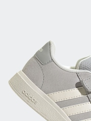 adidas Grey Grand Court Trainers - Image 8 of 9