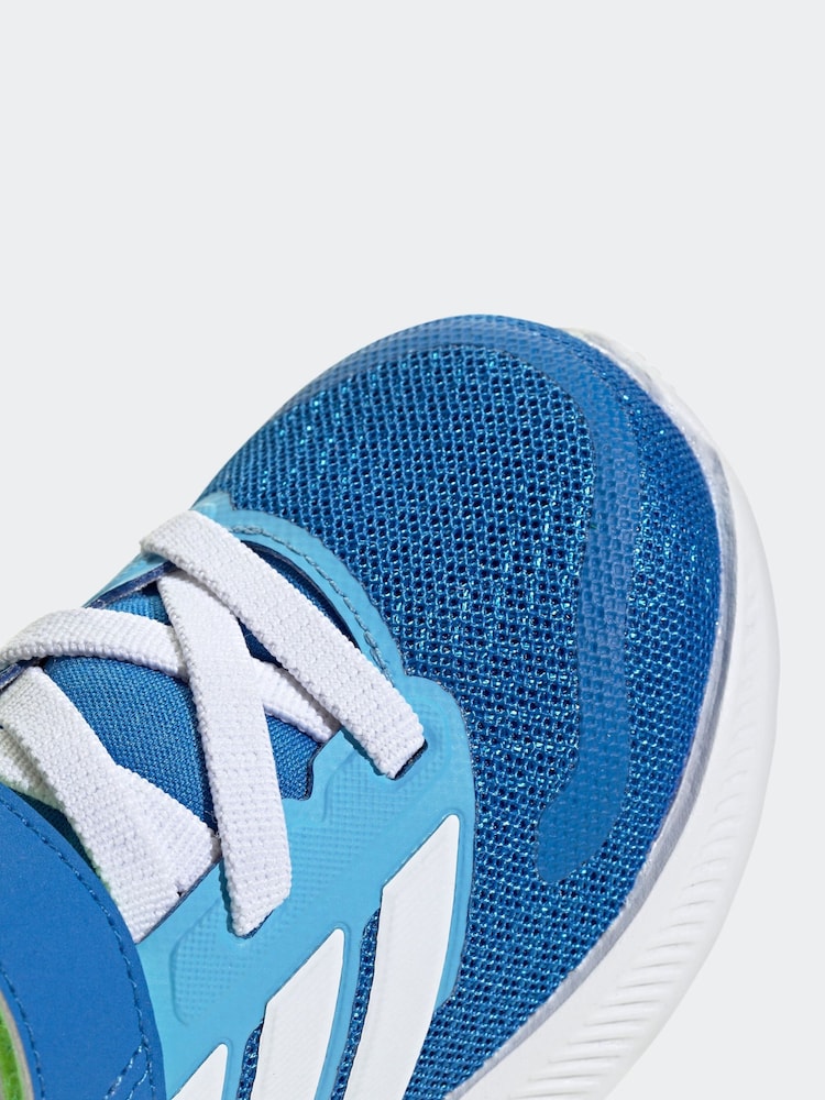 כחול  - adidas נעליים לפעוטות קלות לנעילה עם רכיסת סקוץ', דגם 5 Runfalcon - Image 8 of 9