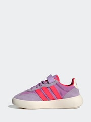adidas Lilac/Orange Barreda Decode Elastic Lace Kids Trainers - Image 2 of 9