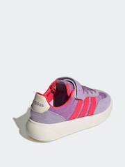 adidas Lilac/Orange Barreda Decode Elastic Lace Kids Trainers - Image 4 of 9