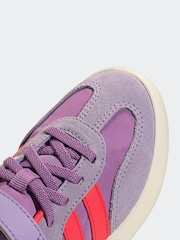 adidas Lilac/Orange Barreda Decode Elastic Lace Kids Trainers - Image 8 of 9