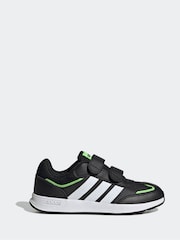أسود - حذاء رياضي للأطفال بإغلاق بشريط لاصق Tensaur Switch من adidas - صورة 1 من 10
