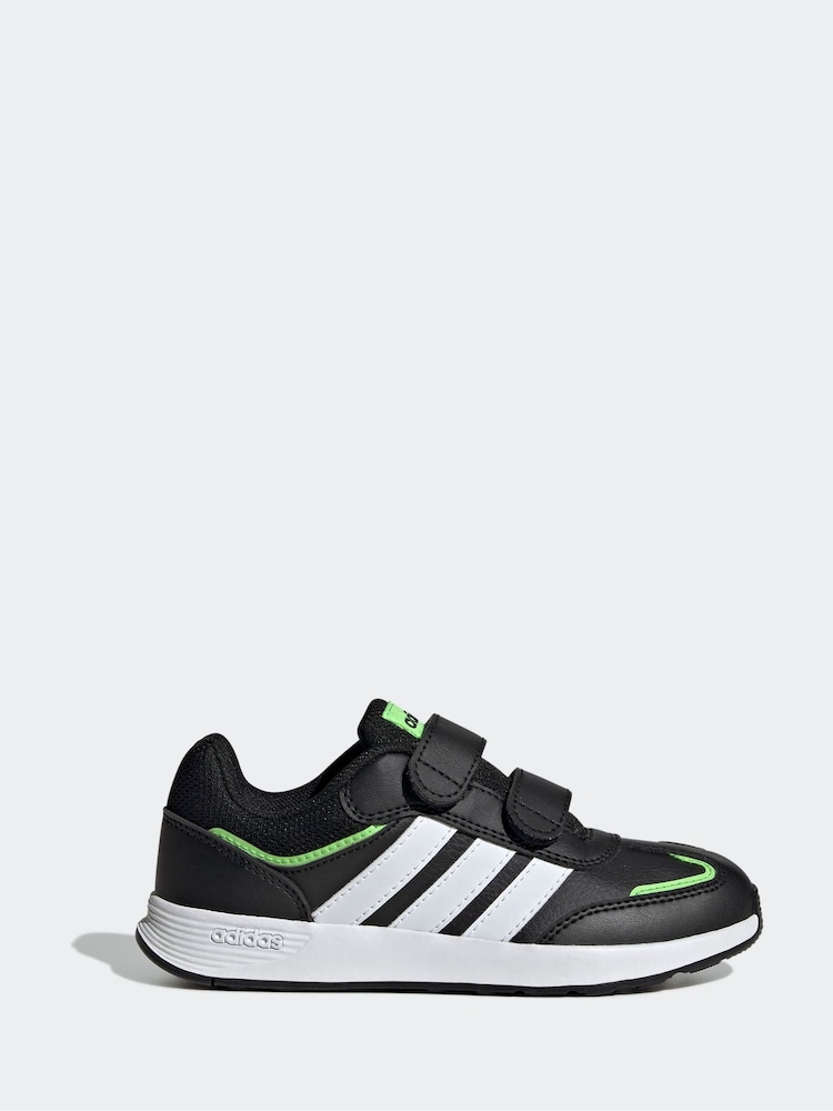 أسود - حذاء رياضي للأطفال بإغلاق بشريط لاصق Tensaur Switch من adidas - صورة 1 من 10