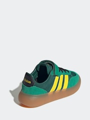 adidas Green/Yellow Barreda Decode Elastic Lace Kids Trainers - Image 4 of 9