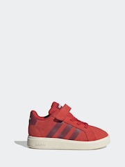 adidas Red Grand Court Trainers - Image 1 of 9