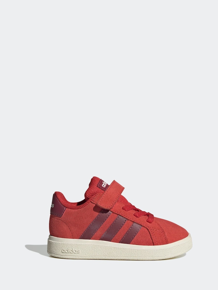 adidas Red Grand Court Trainers - Image 1 of 9