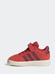 adidas Red Grand Court Trainers - Image 2 of 9