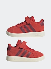 adidas Red Grand Court Trainers - Image 4 of 9