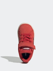adidas Red Grand Court Trainers - Image 6 of 9
