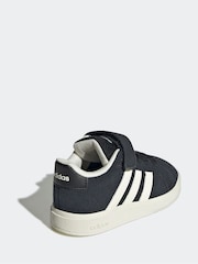 adidas Black Grand Court Trainers - Image 4 of 9