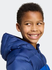 adidas Blue Synthetic Down Little Kids Jacket - Image 4 of 6