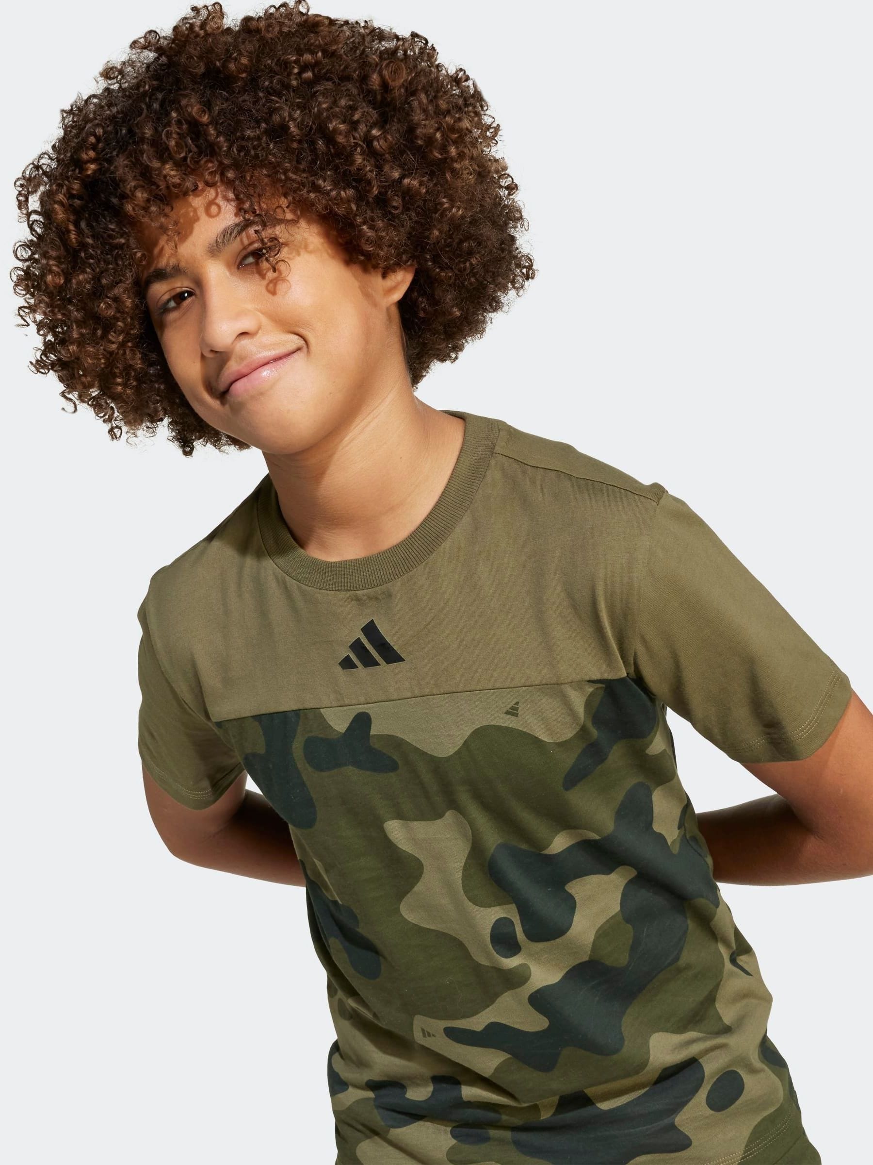 Buy adidas Green Essentials Camo Cotton Kids T-Shirt from Next USA