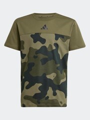 adidas Green Essentials Camo Cotton T-Shirt Kids - Image 6 of 6
