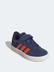 adidas Blue VL Court 3.0 Trainers - Image 3 of 9