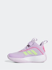 adidas Purple Ownthegame 3.0 K Trainers - Image 2 of 9