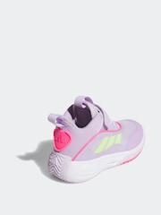 adidas Purple Ownthegame 3.0 K Trainers - Image 4 of 9