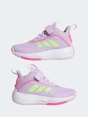 adidas Purple Ownthegame 3.0 K Trainers - Image 5 of 9